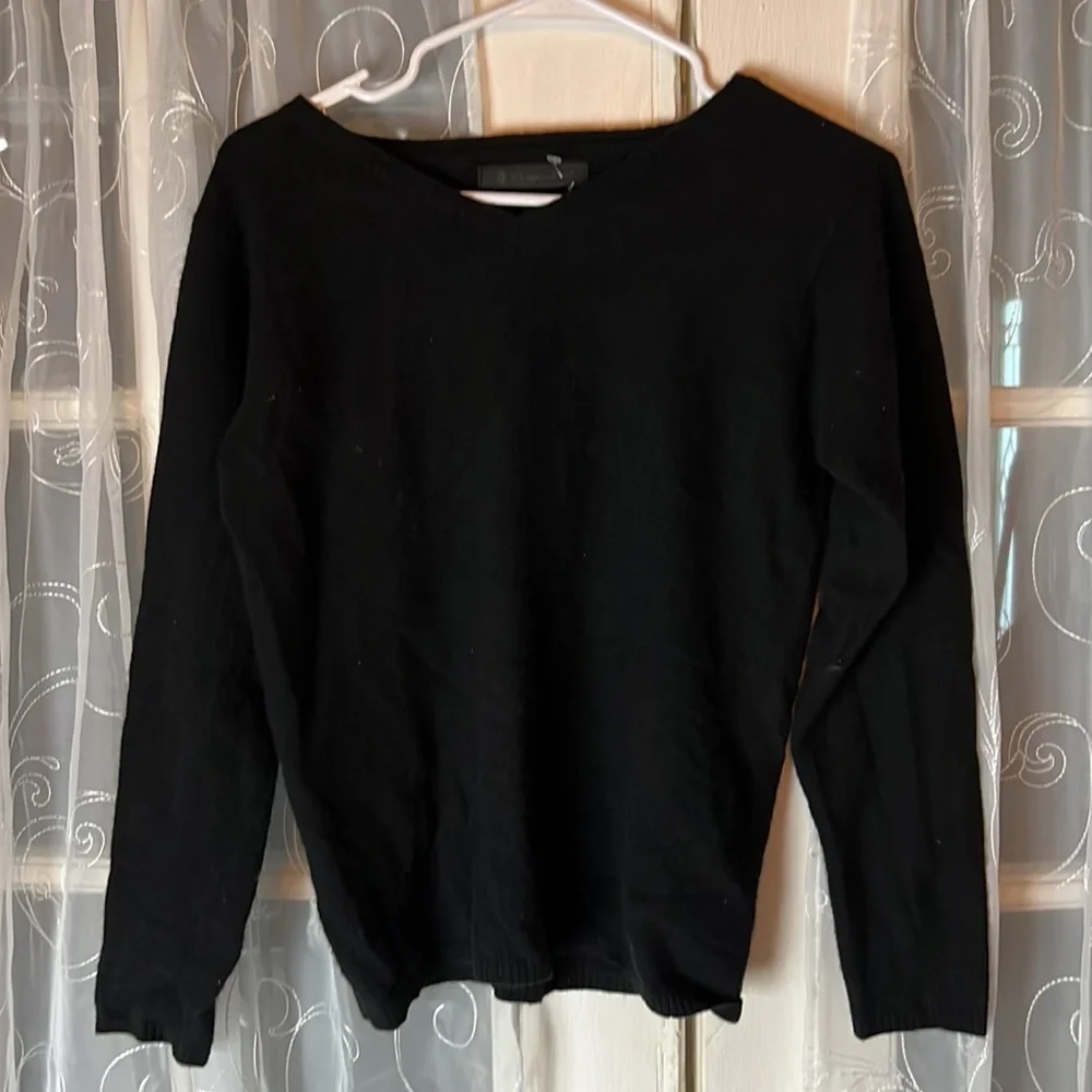 lounge lizard japanese Sweater  Men’s Size 2 Black Cleveland Ohio Wool/Cashmere